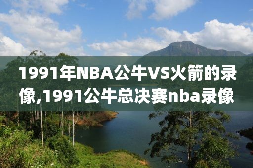 1991年NBA公牛VS火箭的录像,1991公牛总决赛nba录像