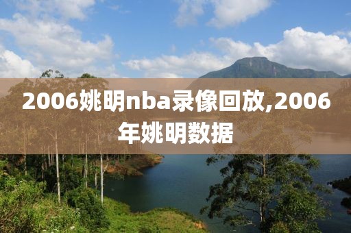 2006姚明nba录像回放,2006年姚明数据