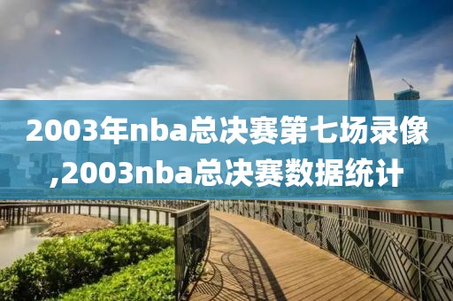 2003年nba总决赛第七场录像,2003nba总决赛数据统计