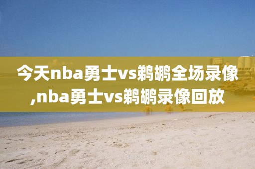 今天nba勇士vs鹈鹕全场录像,nba勇士vs鹈鹕录像回放