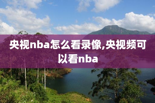 央视nba怎么看录像,央视频可以看nba