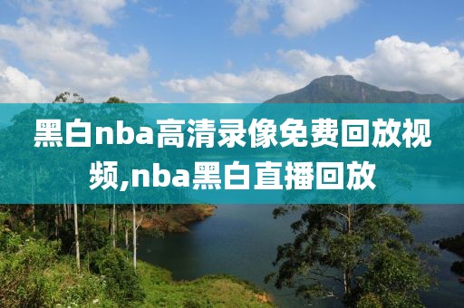 黑白nba高清录像免费回放视频,nba黑白直播回放