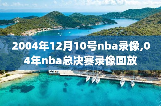 2004年12月10号nba录像,04年nba总决赛录像回放