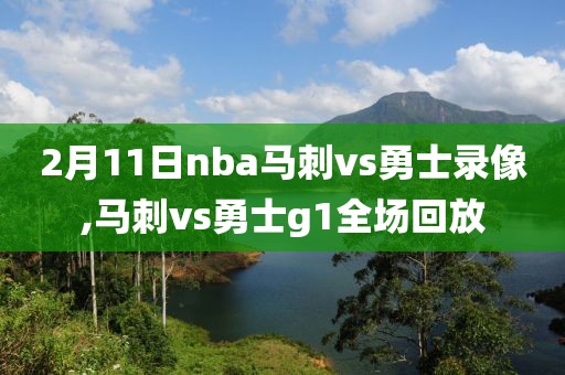 2月11日nba马刺vs勇士录像,马刺vs勇士g1全场回放