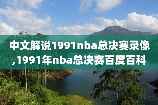 中文解说1991nba总决赛录像,1991年nba总决赛百度百科