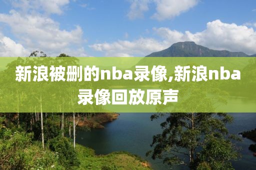 新浪被删的nba录像,新浪nba录像回放原声