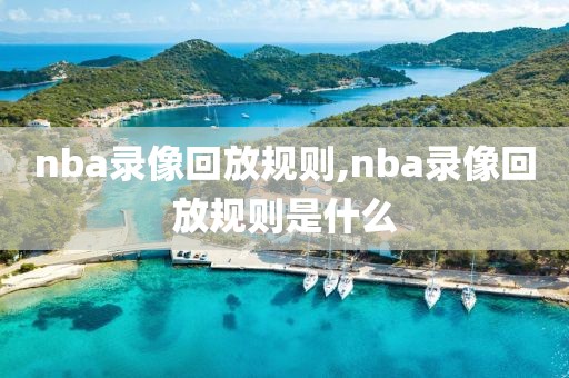 nba录像回放规则,nba录像回放规则是什么