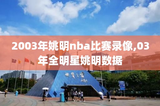 2003年姚明nba比赛录像,03年全明星姚明数据