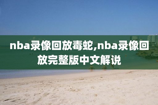 nba录像回放毒蛇,nba录像回放完整版中文解说