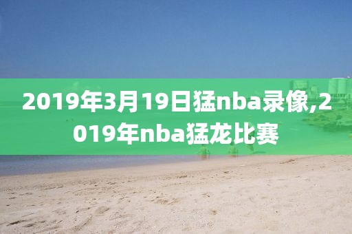 2019年3月19日猛nba录像,2019年nba猛龙比赛