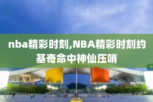 nba精彩时刻,NBA精彩时刻约基奇命中神仙压哨