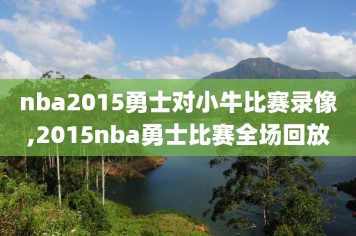 nba2015勇士对小牛比赛录像,2015nba勇士比赛全场回放